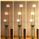 Lightdot 63IN Floor Lamp with 3 Green U-Pole, Modern Floor Lamp with 3000K Warm White LED Bulbs Included, Modern Tall Lamp with 5Lbs Heavy Base for Living Room/Wedding/Party/Sofa Beside/Corner Decor