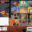 11 x Weird Retro Sci Fi Calendar 2026 Vintage Scifi Monthly Wall Calender 12 Month | American Made In The USA