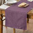 Artoid Mode Purple Table Runner, Seasonal Summer Washable Kitchen Dining Table Decoration for Home Party Decor 13x120 Inch