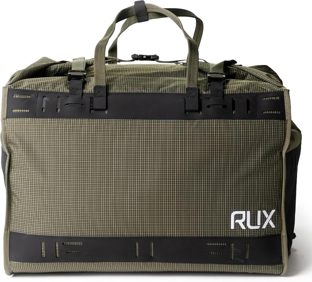 Duffel Box 55L | Large Heavy Duty Duffle Bag for Travel, Storage, and Organization | Foldable Gear Storage Bag with Wide Mouth Opening and Modular System | Green