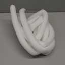 MECCANIXITY Foam Tube Pipe Insulation Freeze Protective Sleeve Protection Cover Sponge 0.7" ID 1" OD White for Pipe Insulation Wraps, Pack of 4