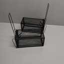 Qualirey 2 Pcs Humane Rat Trap Chipmunk Rodent Mouse Squirrel Trap 9.1 x 4.5 x 4.5 Inches Live Animal Mouse Voles Hamsters Live Cage Rat Cage for Mice Easy to Catch and Release (Black)