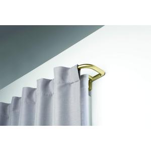 Umbra Twilight Double Curtain Rod Set  Wrap Around Design Ideal for Blackout or Room Darkening Panels, 88 to 144 Inches, Gold