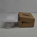 Bathroom Exhaust Fan with LED Light Ceiling Mount Ventilation Fan 118 CFM 1.0 Sones 8Inch Duct Quiet Bathroom Vent Fan with Light Combo 5000K for Home Bath Hotel-Squares