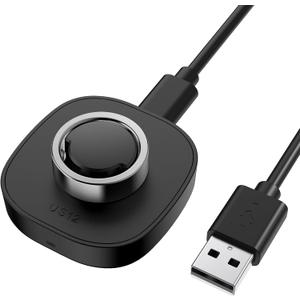 Charger Compatible with Ou-ra Ring Gen3 Size 12 - Fast Charging Dock for Gen 3 Horizon & Heritage Smart Ring, Replacement Charging Base with USB-C Cable, Portable Travel Charger