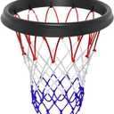 Portable Basketball Net Easy Install Throw-and-Attach System for Rimless Hoops, Durable & Lightweight Design for Indoor/Outdoor Play