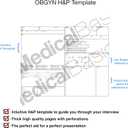 OBGYN H&P Notebook Medical History and Physical Notebook, 100 Medical templates with Perforations