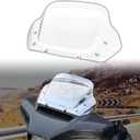 10" Windshield Kits for Harley Street Glide 24-later, Clear Wind Shield Windscreen Air Deflector for Harley Davidson Street Glide CVO FLHXSE 2023-2026 Accessory