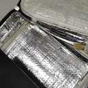 Bento Lunch Box Set for Kids with 8oz Soup Thermo, Leak-Proof Lunch Containers with 4 Compartment, Kids Thermo Hot Food Jar and Insulated Lunch Bag for Kid to School-Black