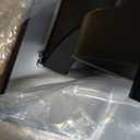 Guliaofo 6-Light Black Vanity Lights, 37.5 Inch Bathroom Light Fixtures with Milky White Square Glass Shade, Modern Vanity Light Over Mirror Wall Sconces - E26 Socket (Bulbs Not Included)