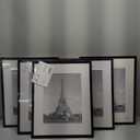 upsimples 16x20 Picture Frame Set of 5, Display Pictures 11x14 with Mat or 16 x 20 Without, Wall Gallery Poster Frames, Black