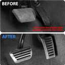 Accelerator Brake Pedal Cover Compatible for Dodge Ram 1500 2019-2026 Accessories (Not fit Ram 1500 Classic) Gas Foot Pedal Pad Cover Anti Skip Mat