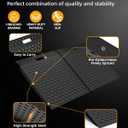 VNN 29" x 48" Shed Ramp for Riding Mower - 1500 LB Capacity Shed Ramps, Anti-Slip Punch Plate Ramp for ATV, Motorcycles, Garages & Barns (2PC, Velvet Black, Alloy)
