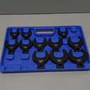 14-Piece Jumbo Crowfoot Wrench Set,1/2" Drive Metric Crowfoot Wrenches 27 to 50mm Chrome Vanadium Steel Crows Foot Wrench Set