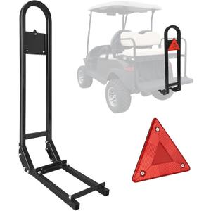 Universal Golf Cart Rear Seat Safety Grab Bar Compatible with Yamaha Club Car EZGO, Heavy Duty Golf Cart Back Seat Grab Bar Safety Hand Rail for Rear Seat Passenger, 16.3 x 7.7 x 34 inches