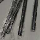 Black Shower Curtain Rod 31 to 80 Inch,1 Inch Diameter Adjustable Spring Tension Stainless Steel Telescoping Rod,Easy Install,No Rust