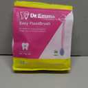 Dr. Emma Mini Brush Disposable Toothbrushes with Floss, Travel Mint Toothbrush for On-The-Go Use, 24 Packs Individually Wrapped Small Portable Toothbrush, Pink