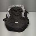 ACRABROS Car Seat Cover Baby: Winter Infant Carseat Canopy for Boy Girl Newborn, Zipper Peeping Window, Warm Cozy Cold Weather Waterproof Fitted, Black