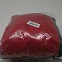 10L0L Golf Cart Front Rear Seat Cover Set for EZGO TXT RXV & Club Car DS 2000-up(Flat Backrest), Made w/ 3D Air Mesh Polyester Fabric Breathable Washable (Red & Black)