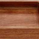 MAYJOYDIY 4 x 4Inch Square Wooden Serving Platter Acacia Wood Serving Tray Decorative Small Charcuterie Board for Cookie Dessert Party Food Wood Kitchen Platter Tray Cheese Board