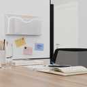 JANE EYRE Magnetic File Holder - 3PCS Paper File Mail Organizer No Drilling Magazine Paper Document Organizer for Cabinets Office Whiteboard