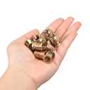 uxcell 3/8-16 x 20mm Threaded Inserts Nuts, 100pcs Threaded Inserts for Wood Furniture, Interface Hex Socket Drive Wood Insert Nuts with Hex Wrench
