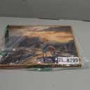 Western Cowboy Framed Canvas Wall Art 12x16 Inch, Horse Rider at Sunset Print Rustic Mountain Landscape painting, American West Country Home Office Bedroom Wall Dcor