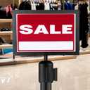Kigley 4 Pack Stanchion Sign Holder Horizontal Double Sided Frame with Cover Landscape Display for 8.5 x 11 Inch Paper Size Stanchion Post Top Crowd Control Queue Barrier (Black)