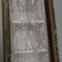 Utensil holder for Kitchen Counter Large Round Utensils Holder with Wooden Base Matte Black Cooking Utensil Holder, Kitchen countertop Utensil Organize (White-4 Compartments)