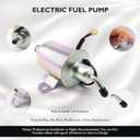E11007 Electric Fuel Pump 12V Compatible with Onan Cummins Generator 4KW Microlite MicroQuiet 4000 4KW RV, Replacement for Airtex E11007 A029F889 149-2311 149-2311-02 149-2311-01 149231101