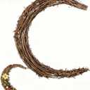 DOITOOL Moon Wreath, Vintage Crescent Moon Natural Grapevine Wreaths Base Front Door Wall Hanging Decor Christmas Wedding Party Supplies - 11.79 Inch