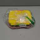 Munchkin Lunch Bento Box for Kids and Toddlers, Includes Stainless Steel Utensils, BPA-Free, 18 Months and Up, Pink/Green/Yellow