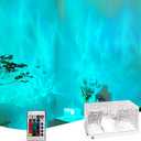 Northern Lights Ocean Wave Projector Light,Pulg in Rotating Water Wave Lamp Projector with Remote,Ocean Lights for Ceiling