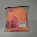 WDIRARA Women's Plus Size Floral Off The Shoulder Mini Dress Ruched Asymmetrical Sleeveless Bodycon Mesh Dresses (Orange) Size 4XL