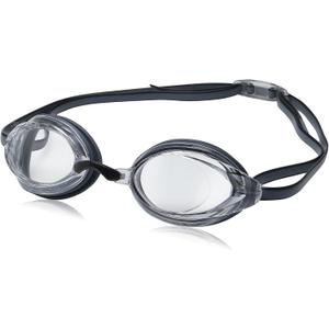 Speedo unisex-adult Swim Goggles Vanquisher 2.0 (Black)