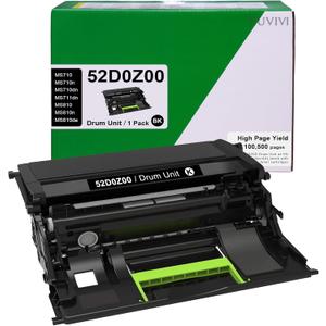 52D0Z00 Imaging Unit MS810n MS711dn Drum Unit Compatible for Lexmark 52D0Z00 Imaging for MS710dn MS711dn MS810n MS810de MS810dn MS810dtn MS811dn MS811dtn MS812de MS812dn MS812dtn Printer (BLACK)