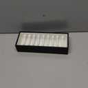 I-MART Black and White Bracelet Organizer Box with 10 Grooves, PU Leather Bracelet Holder and Bangle Organizer Tray, Jewelry Bangle Storage Box for Bracelets, Bangles and Cuffs, Display Holder