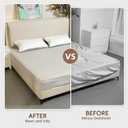 Bed Sheet Holders for Corners Keep Sheets Firm & Tight, Secure Fitted Sheet Holders for Corners, Sheet Fasteners with Lock Straps, Durable Bedding Clips (4Pack, White)