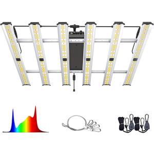 Grow Light FARMLITE LED Grow Lights for Indoor Plants Full Spectrum Growing Light Plant Hanging Growing Lamps Seedling Daisy Chain Dimmable Board 4x4ft Coverage (320watts)