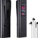 128GB Digital Voice Recorder, 1600 Hrs AI Noise Reduction, Rechargeable Voice Activated Recorder with Playback, MP3 Player Voice Activation Perfect Capture Every Word for Classes, Meetings, Interviews