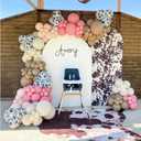 Dusty Pink Cow Balloon Arch Garland Kit Dusty Pink, Light Pink, Brown, Sand White and Cow Print Balloons for Baby Shower, Birthday, Farm, Western, and Cowboy Theme Party Decoration