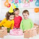 2 x 30PCS Party Favor Paper Bags, Kraft Paper Treat Bags for Bakery Candies Dessert, Brown Paper Kraft Snack Bag Cookie Party Faor Bags Bulk for Birthday Wedding Baby Shower Graduation, 5.1x3.1x9.5 Inch