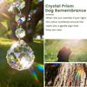 Pet Memorial Gifts for Dogs, Loss of Cat Sympathy, Remembrance Bereavement Crystal Suncatcher with Wing Paw, Cat Memorial Gift for Passing Away Loving Pets (Silver)