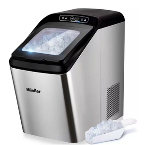 MUELLER
30 lb. UltraSonic Nugget Portable Countertop Ice Maker in Stainless Steel