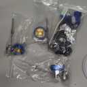 RRJ HVLP Spray Gun Kit, 650ml Mixing Cup& 10x Disposable Cups and Lids, Paint Gun Automotive with 1.4/1.7/2.0/2.5mm Nozzles, Paint Guns for House Painting, Car, Furniture, Fence, DIY (Blue)