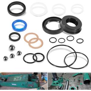 328.12002 Floor Jack Seal Replacement Kit, Fit for Sears Craftsman 1.5 Ton Floor Jack, Complete Jack Rebuild Hydraulic O-Ring with Ball Bearings Kit 328.12002, 328.12001