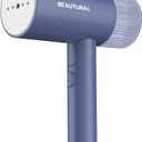 BEAUTURAL Steamer for Clothes, Portable Garment Wrinkle Remover, Fast 30s Heatup, Foldable and Handheld, 120V Only (Not for 220V Europe), Blue