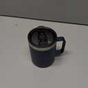 12oz Stainless Steel Insulated Coffee Mug with Handle, Double Wall Vacuum Travel Mug, Tumbler Cup with Sliding Lid, Navy