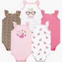 Hudson Baby Unisex Baby Cotton Sleeveless Bodysuits 6-9M