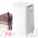 22L Towel Warmers, Heated Towel Warmers for Bathroom, Fast Heating Blanket Warmer, Fits up to Two 40"X70" Oversized Towels, Auto Shut Off, Adjustable Timer, Large Towel Warmer Bucket (White)
